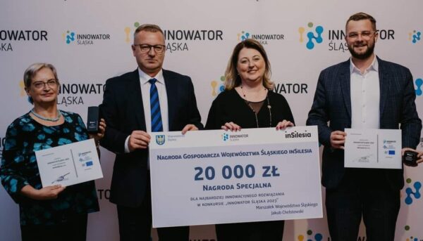 "INNOVATOR OF SILESIA 2023" AWARD FOR INVENTMED IN THE MICROENTERPRISE CATEGORY.